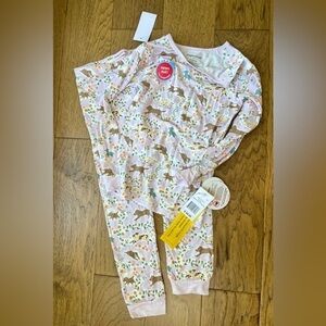 Magnetic Me Girls’‎ Modal Pajama Set in Best Fur-end Dog Floral Print, 5Y, NWT